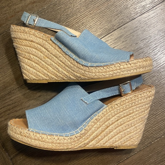 Ulite women’s size 40 peep toe wedge sandals - Picture 6 of 11